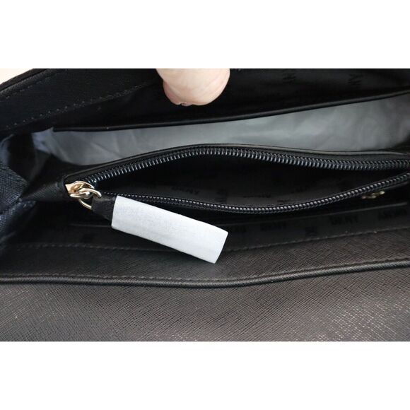 DKNY R313FE83 Women's Black Cleo Jacquard Print Chain Strap Shoulder Bag - Picture 13 of 16